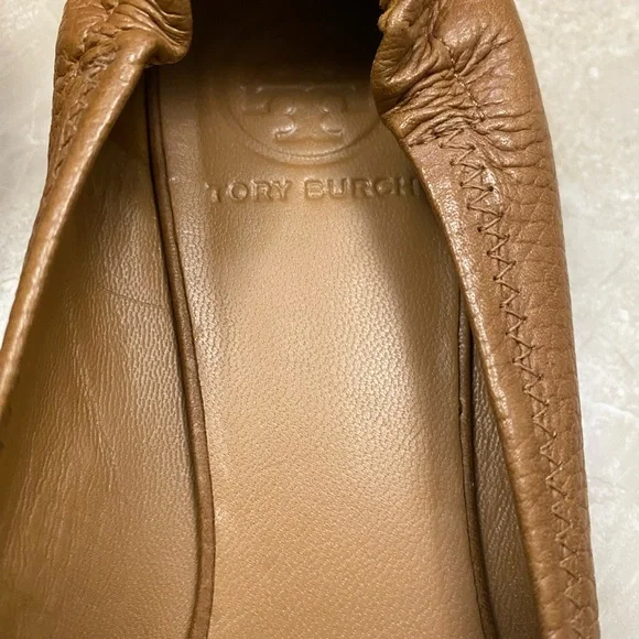 Tory Burch Tan Leather Loafers